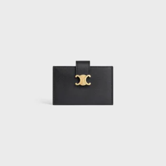Accordeon Card Holder Nino in Supple Grained Calfskin