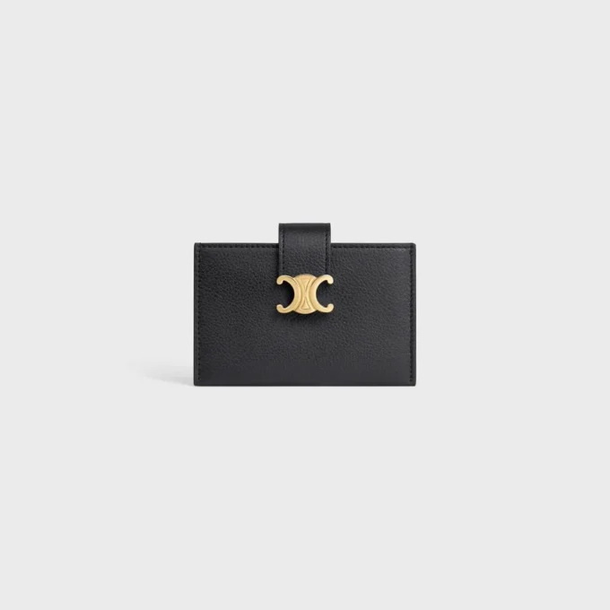 Accordeon Card Holder Nino in Supple Grained Calfskin