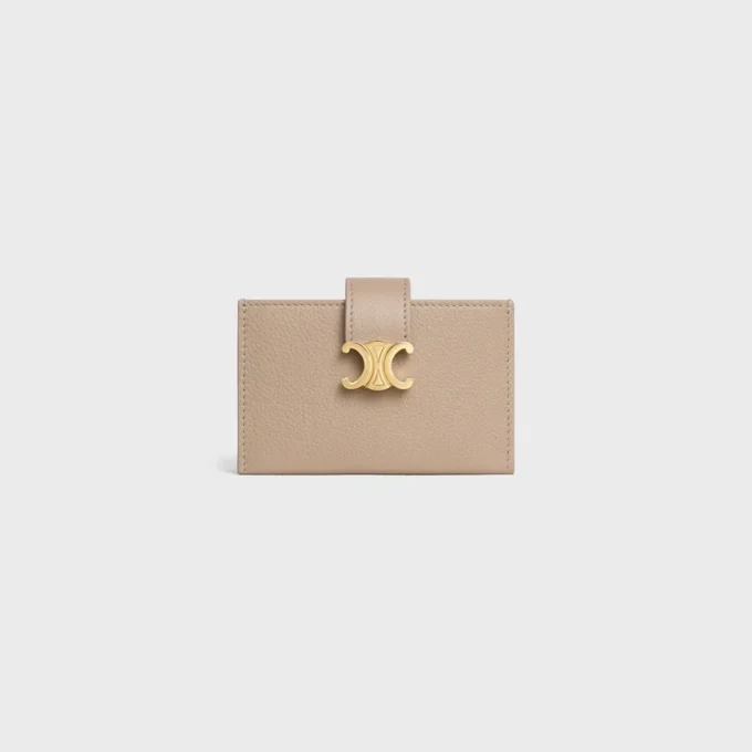 Accordeon Card Holder Nino in Supple Grained Calfskin