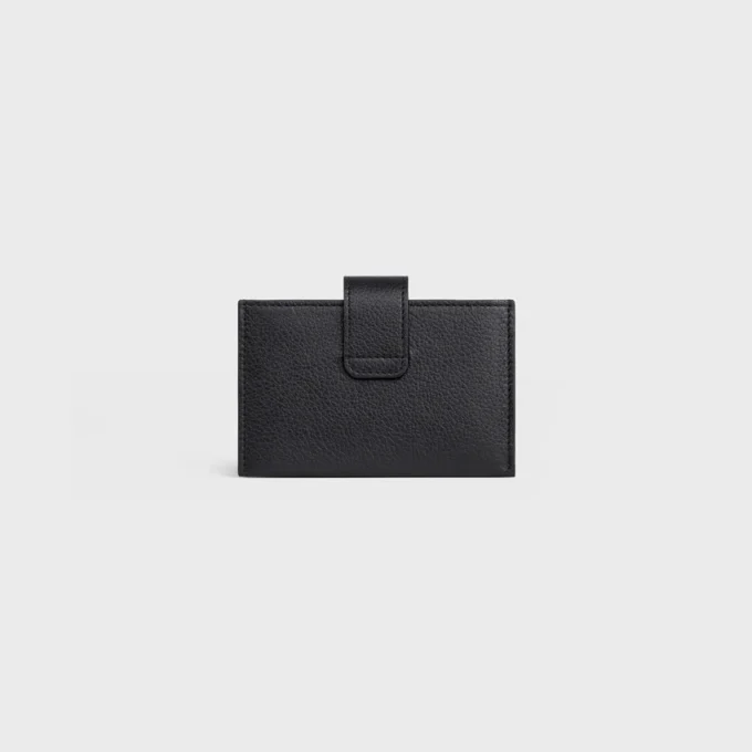 Accordeon Card Holder Nino in Supple Grained Calfskin