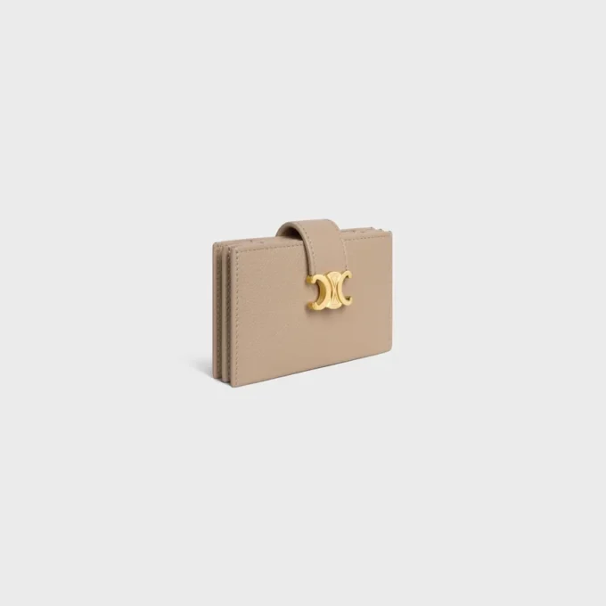 Accordeon Card Holder Nino in Supple Grained Calfskin