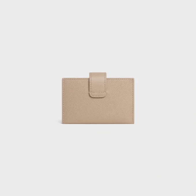 Accordeon Card Holder Nino in Supple Grained Calfskin