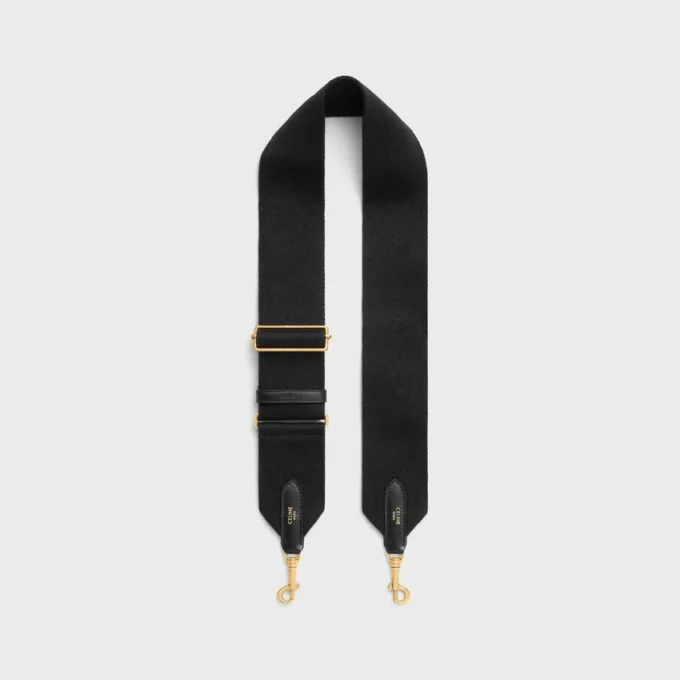 Adjustable Strap in Wool with Gold Finishing Adjustable Strap in Wool with Gold Finishing