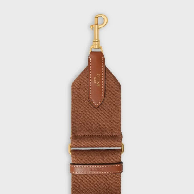 Adjustable Strap in Wool with Gold Finishing Adjustable Strap in Wool with Gold Finishing