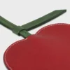Apple Keyring in Smooth Lambskin