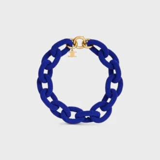 Ata Celine Links Necklace in Beads and Brass with Gold Finish Ata Celine Links Necklace in Beads and Brass with Gold Finish