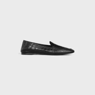 Aura Loafer in Crocodile Stamped Lambskin