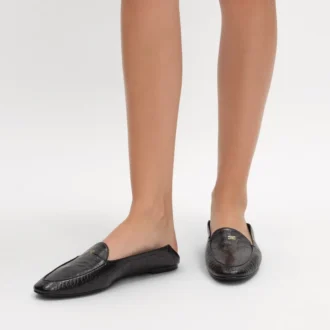 Aura Loafer in Crocodile Stamped Lambskin