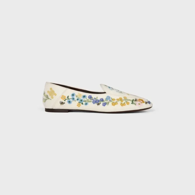 Aura Loafer in Flowers Embroidered Velvet Aura Loafer in Flowers Embroidered Velvet