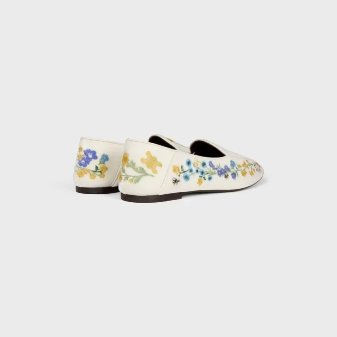 Aura Loafer in Flowers Embroidered Velvet Aura Loafer in Flowers Embroidered Velvet