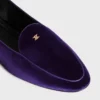 Aura Loafer with Triomphe in Velvet Aura Loafer with Triomphe in Velvet
