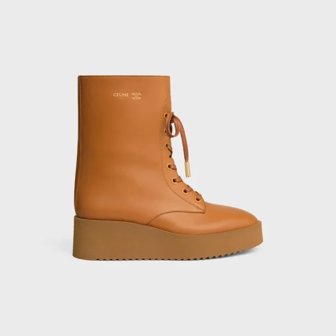 Austin Lace-Up Boot in Shiny Calfskin Austin Lace-Up Boot in Shiny Calfskin