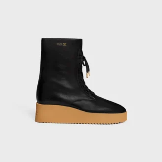 Austin Lace-Up Boot in Shiny Calfskin