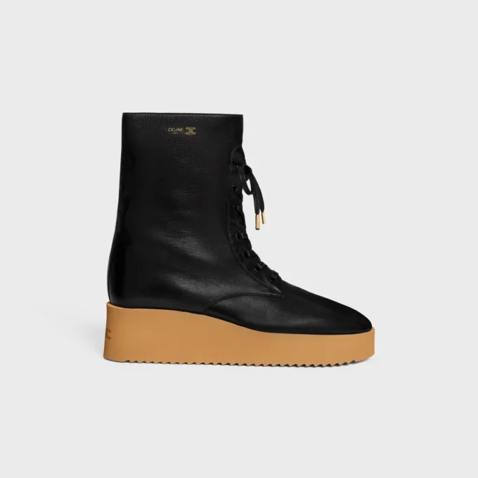 Austin Lace-Up Boot in Shiny Calfskin Austin Lace-Up Boot in Shiny Calfskin