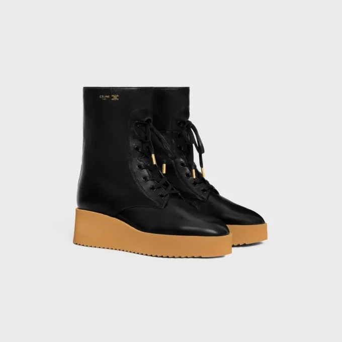 Austin Lace-Up Boot in Shiny Calfskin Austin Lace-Up Boot in Shiny Calfskin