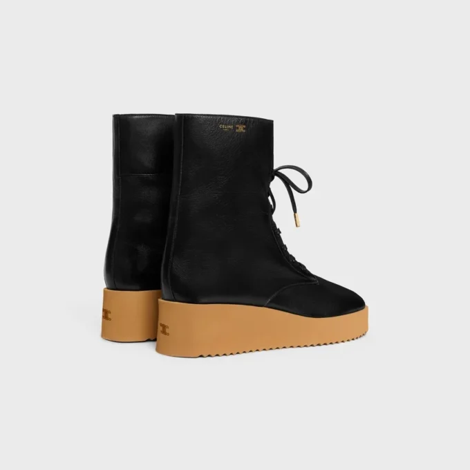 Austin Lace-Up Boot in Shiny Calfskin Austin Lace-Up Boot in Shiny Calfskin