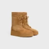 Austin Lace-Up Boot in Suede Calfskin and Shearling Austin Lace-Up Boot in Suede Calfskin and Shearling