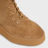 Austin Lace-Up Boot in Suede Calfskin and Shearling Austin Lace-Up Boot in Suede Calfskin and Shearling
