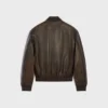 Aviator Teddy Jacket in Grained Calfskin