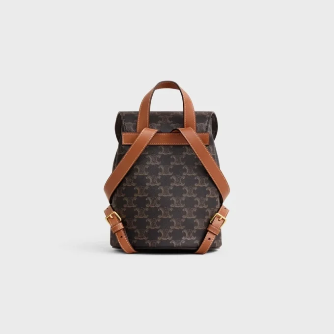 Backpack Celine Bonnie in Triomphe Canvas and Calfskin Backpack Celine Bonnie in Triomphe Canvas and Calfskin