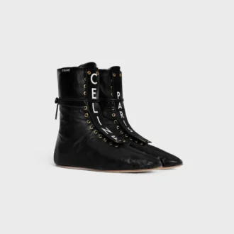 Ballet High – Lace-Up Boot in Lambskin