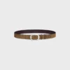 Bc-21 35Mm Belt in Suede Calfskin with Waxed Effect Bc-21 35Mm Belt in Suede Calfskin with Waxed Effect