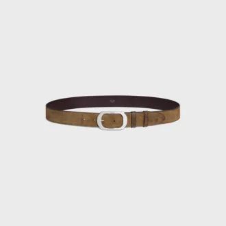 Bc-21 35Mm Belt in Suede Calfskin with Waxed Effect