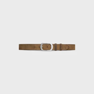 Bc-21 35Mm Belt in Suede Calfskin with Waxed Effect