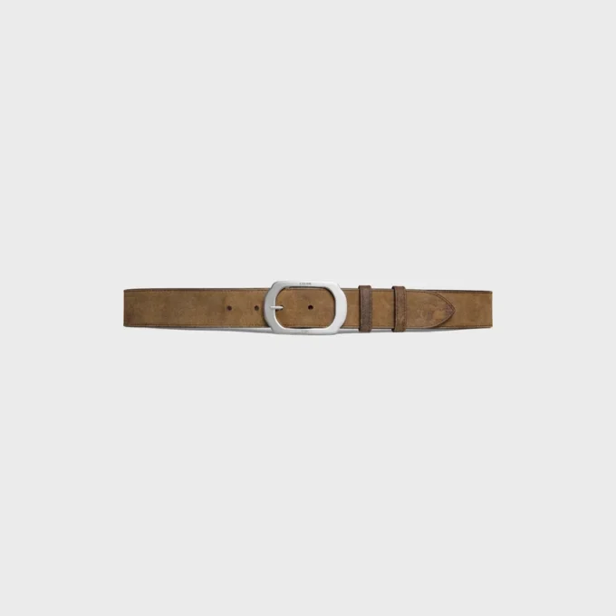 Bc-21 35Mm Belt in Suede Calfskin with Waxed Effect Bc-21 35Mm Belt in Suede Calfskin with Waxed Effect