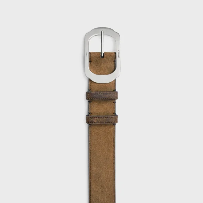 Bc-21 35Mm Belt in Suede Calfskin with Waxed Effect Bc-21 35Mm Belt in Suede Calfskin with Waxed Effect