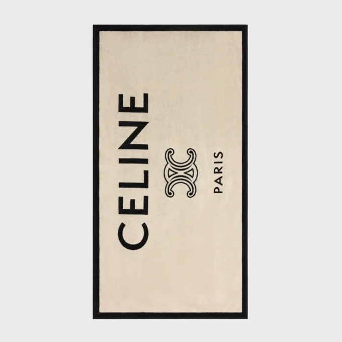 Beach Towel in Celine Triomphe Terry Cotton Beach Towel in Celine Triomphe Terry Cotton
