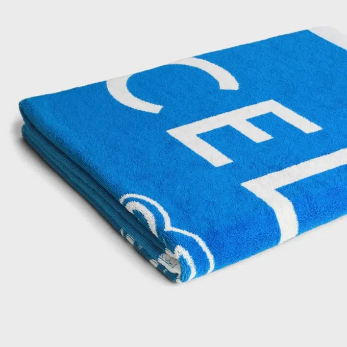 Beach Towel in Celine Triomphe Terry Cotton Beach Towel in Celine Triomphe Terry Cotton