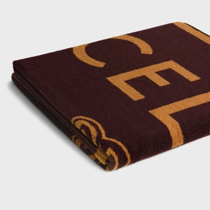 Beach Towel in Celine Triomphe Terry Cotton Beach Towel in Celine Triomphe Terry Cotton