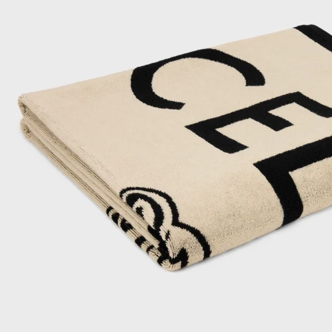 Beach Towel in Celine Triomphe Terry Cotton Beach Towel in Celine Triomphe Terry Cotton