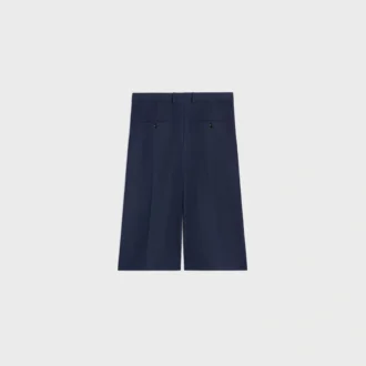 Bermudas in Cotton and Wool Gabardine