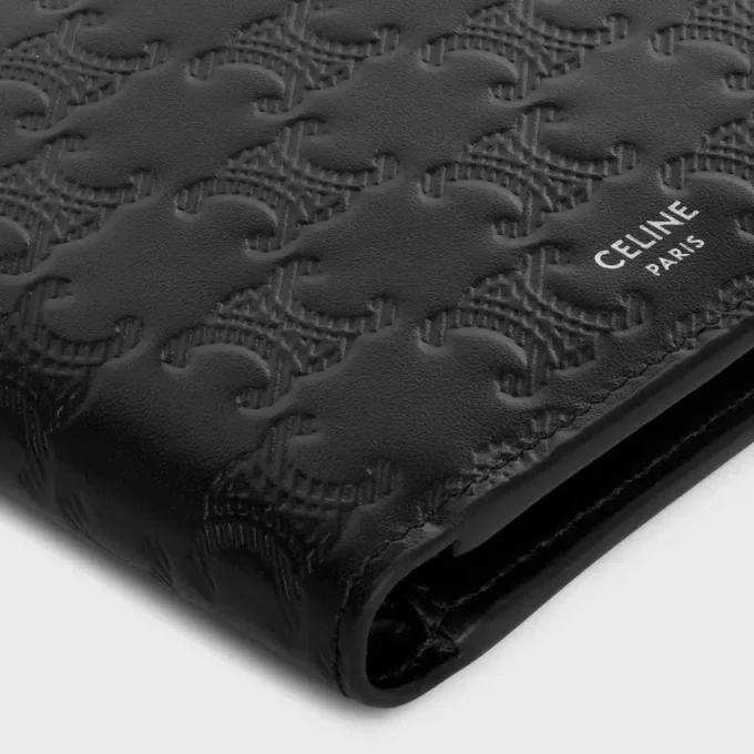 Bi-Fold Card Holder in Calfskin with Triomphe Embossed Bi-Fold Card Holder in Calfskin with Triomphe Embossed