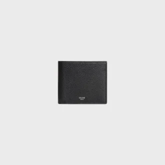 Bi-Fold Card Holder in Grained Calfskin