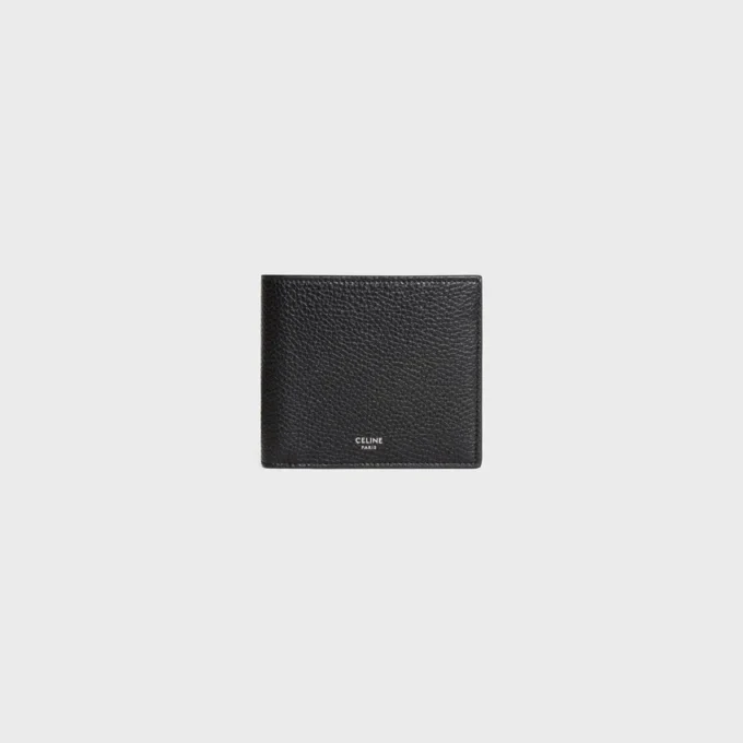 Bi-Fold Card Holder in Grained Calfskin Bi-Fold Card Holder in Grained Calfskin