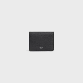 Bi-Fold Card Holder in Grained Calfskin