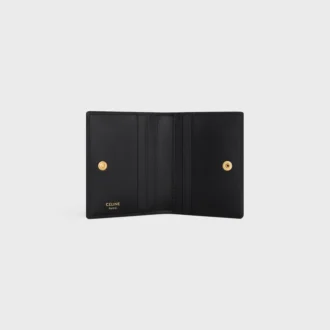 Bi-Fold Card Holder Triomphe in Shiny Calfskin