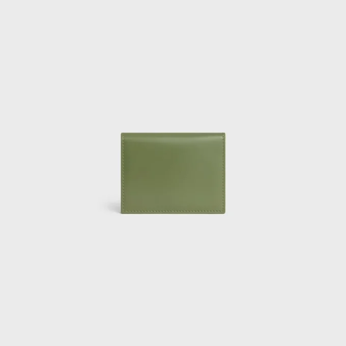Bi-Fold Card Holder Triomphe in Shiny Calfskin