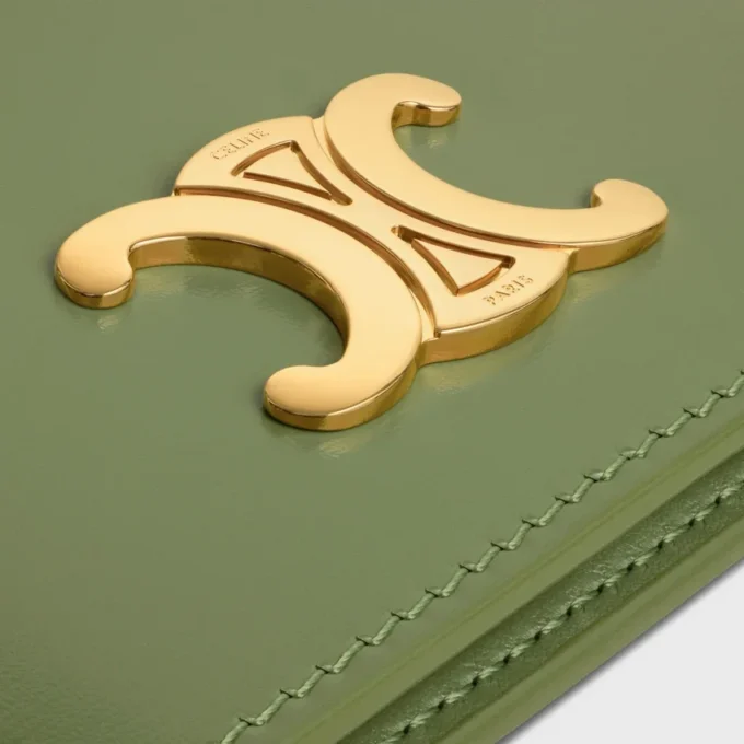 Bi-Fold Card Holder Triomphe in Shiny Calfskin