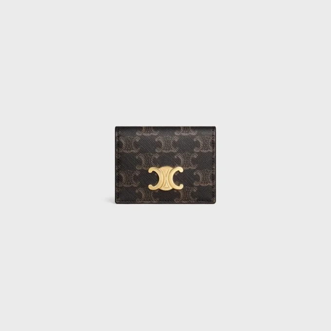Bi-Fold Card Holder Triomphe in Triomphe Canvas Bi-Fold Card Holder Triomphe in Triomphe Canvas