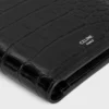 Bi-Fold Wallet in Crocodile Embossed Calfskin Bi-Fold Wallet in Crocodile Embossed Calfskin