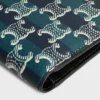 Bi-Fold Wallet in Striped Triomphe Canvas and Calfskin Bi-Fold Wallet in Striped Triomphe Canvas and Calfskin