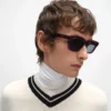 Black Frame 41 Sunglasses in Acetate Black Frame 41 Sunglasses in Acetate