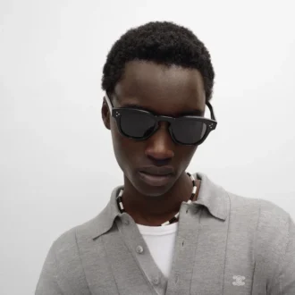 Black Frame 42 Sunglasses in Acetate