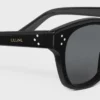 Black Frame 42 Sunglasses in Acetate Black Frame 42 Sunglasses in Acetate