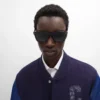 Black Frame 45 Sunglasses in Acetate Black Frame 45 Sunglasses in Acetate
