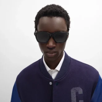 Black Frame 45 Sunglasses in Acetate
